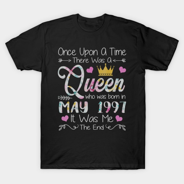 Girls 23rd Birthday Queen May 1997 Queen Birthday T-Shirt by daylightpombo3